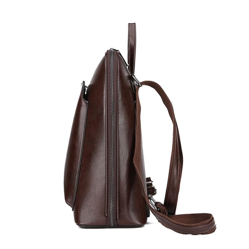 Evelinara | Classic Women's Backpack With Double Zipper