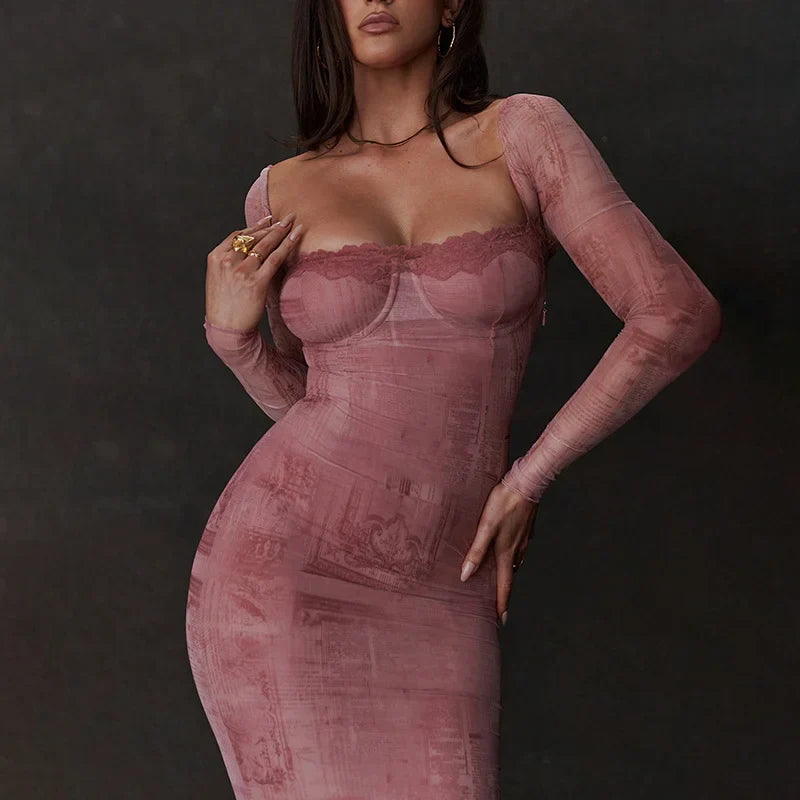 Livaa | Elegant Pink Dress For Special Occasions