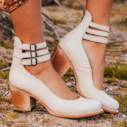 Elle | Elegant Leather Sandals For Women