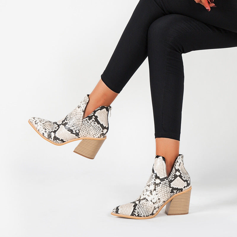 Samira | Multi-Print Ankle Boots For Women