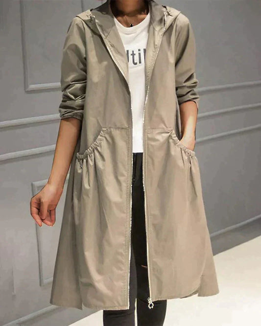 Natesla | Chic And Elegant Half-High Raincoat For Women