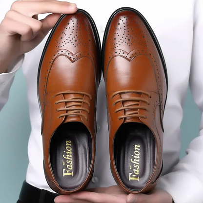 Hanzere | Premium Leather Brogue Shoes For Men