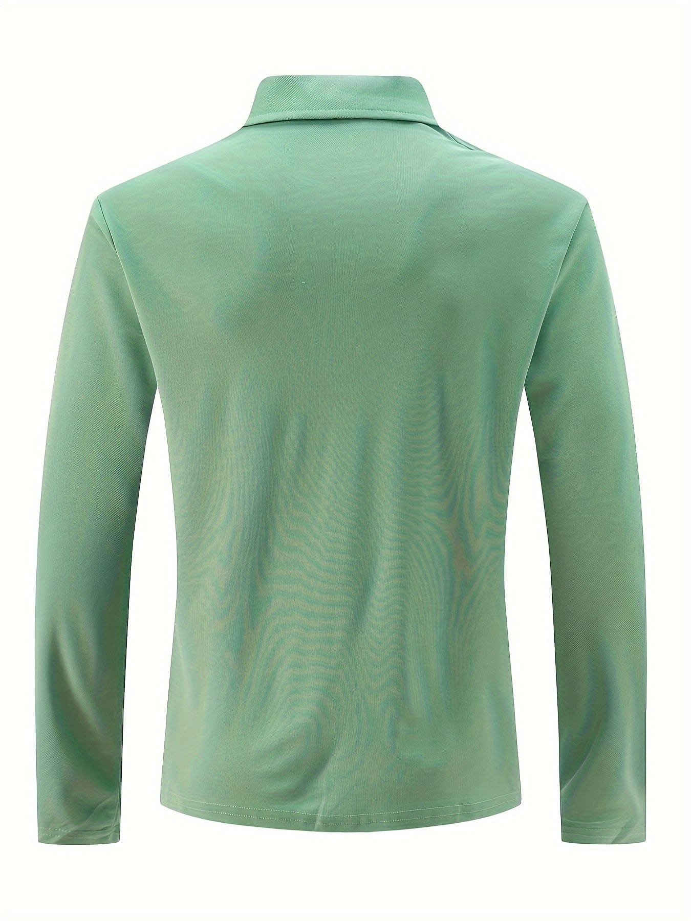 Denavio | Elegant Long Sleeve Polo Shirt