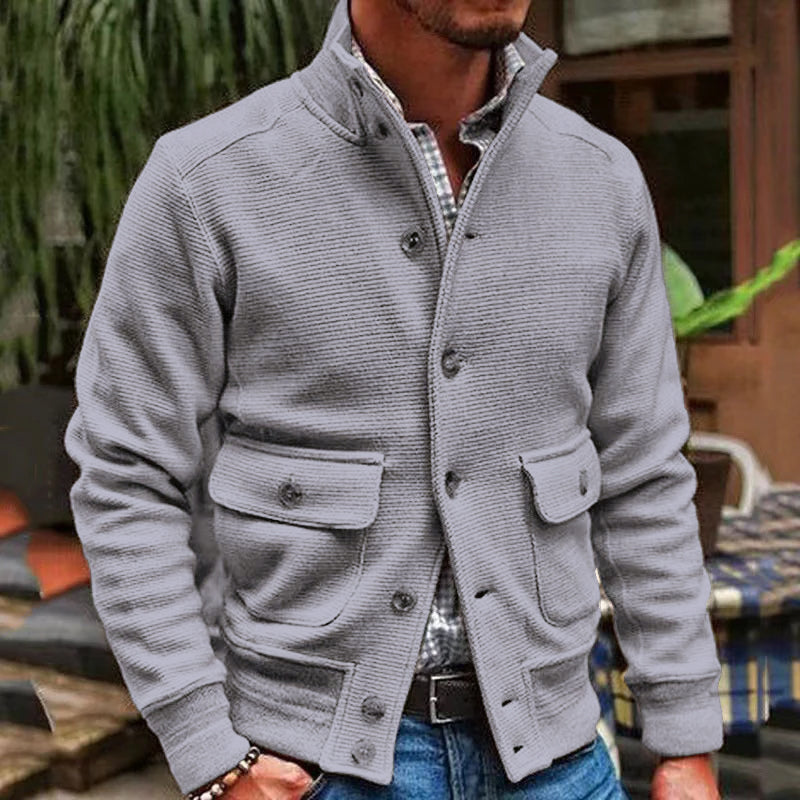 Collesde | Men's Stand-Up Jacket Single-Breasted