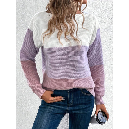 Sigridur | Chic Fall Sweater With Boat Neck For Women