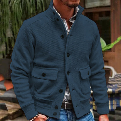 Collesde | Men's Stand-Up Jacket Single-Breasted