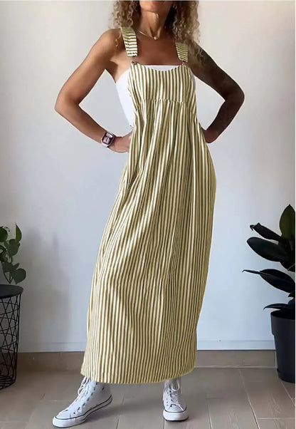 Selina | Casual Striped Jumpsuit Dress For Stylish Women