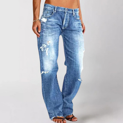 Victoliani | Loose Wide Fitted Denim Jeans For Women