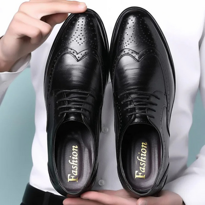 Hanzere | Premium Leather Brogue Shoes For Men