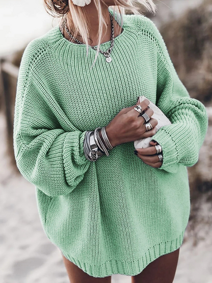 Helandia | Loose-Fitting, Casual Knitted Sweater For Women