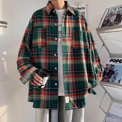 Kartieve | Oversized Lumberjack Shirt for Men