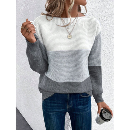 Sigridur | Chic Fall Sweater With Boat Neck For Women