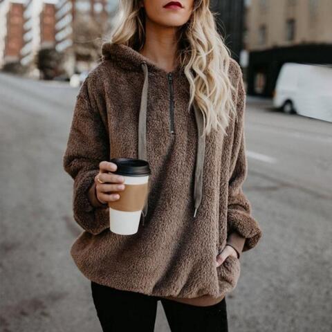 Hilanie | Warm Fluffy Hoodie