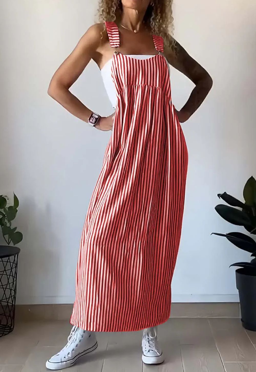 Selina | Casual Striped Jumpsuit Dress For Stylish Women