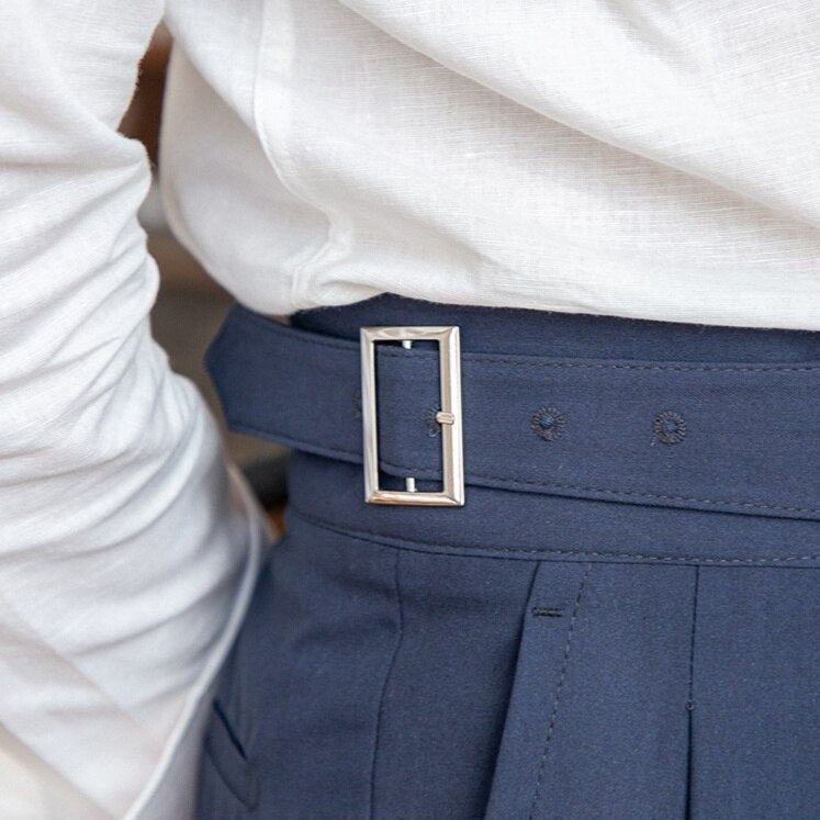 Romesdo | Classic Buckle Pants For Elegant Style