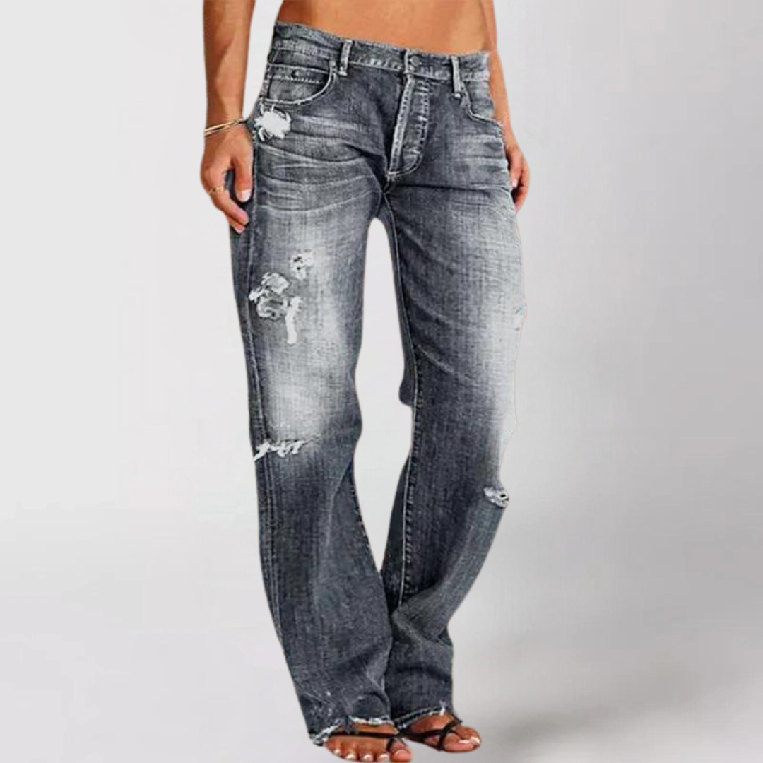 Victoliani | Loose Wide Fitted Denim Jeans For Women