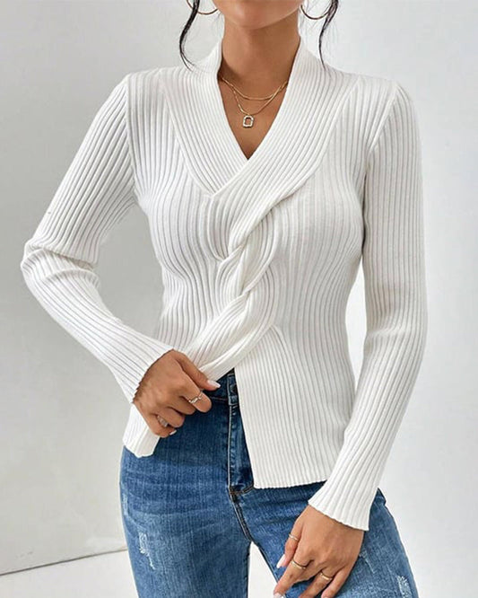 Ressende | Elegant Long Sleeve Sweater Top