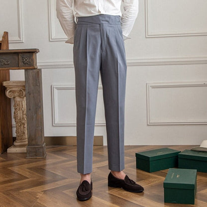 Romesdo | Classic Buckle Pants For Elegant Style