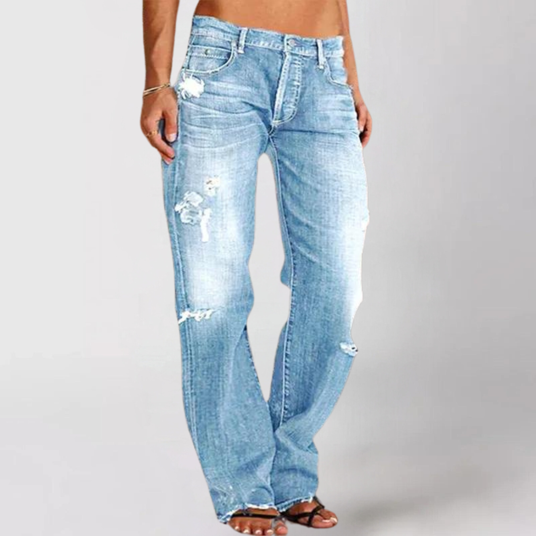 Victoliani | Loose Wide Fitted Denim Jeans For Women