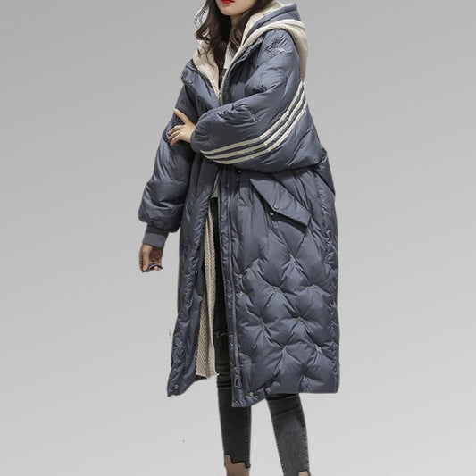 Tirivia | Women's Long Down Jacket for Winter Warmth & Style