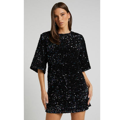 Nanna | Elegant Jinky Dress With Sequins For Women