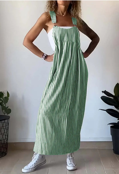 Selina | Casual Striped Jumpsuit Dress For Stylish Women