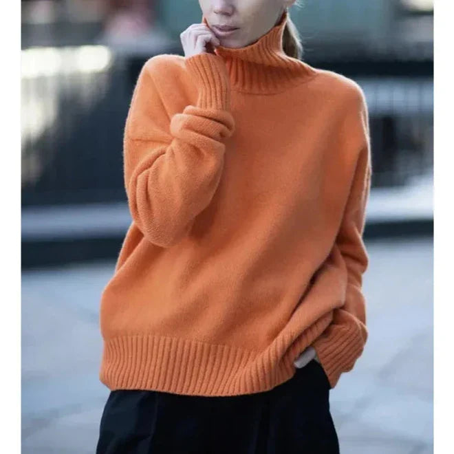 Margret | Classic Winter Turtleneck Sweater For Women