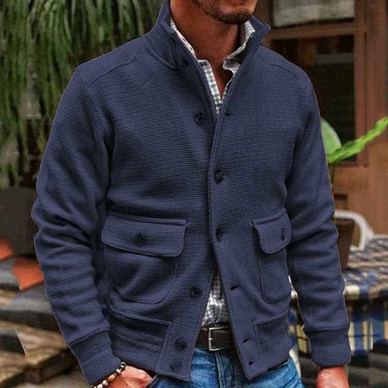 Collesde | Men's Stand-Up Jacket Single-Breasted