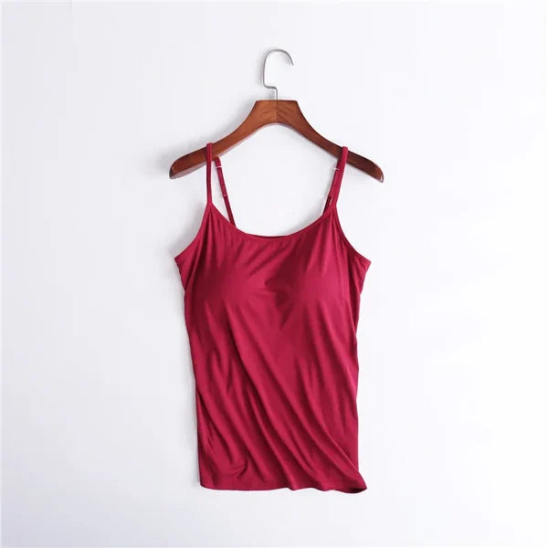 Amelia tank top with integrated bra