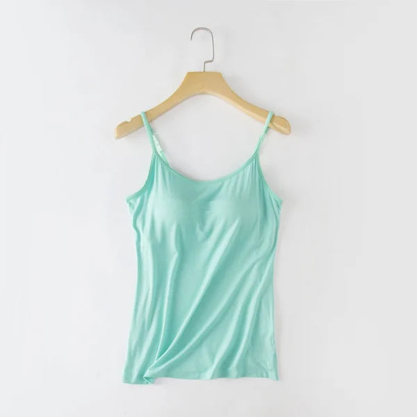 Amelia tank top with integrated bra