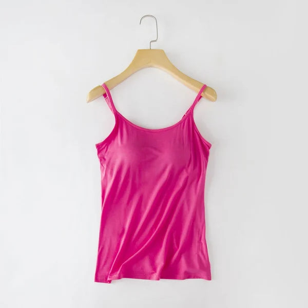 Amelia tank top with integrated bra