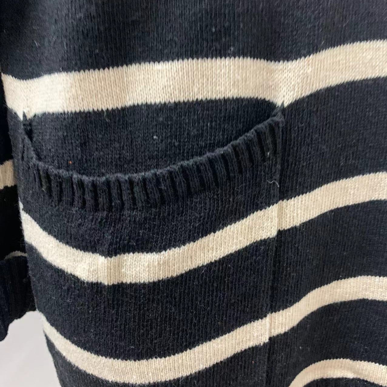 Anita's stylish striped sweater.