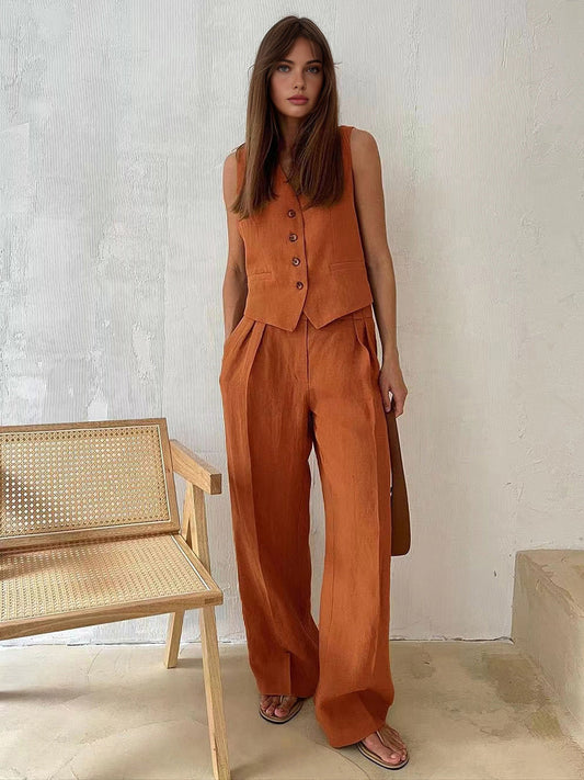 Romy | All-Day Comfort Cotton Jumpsuit Set