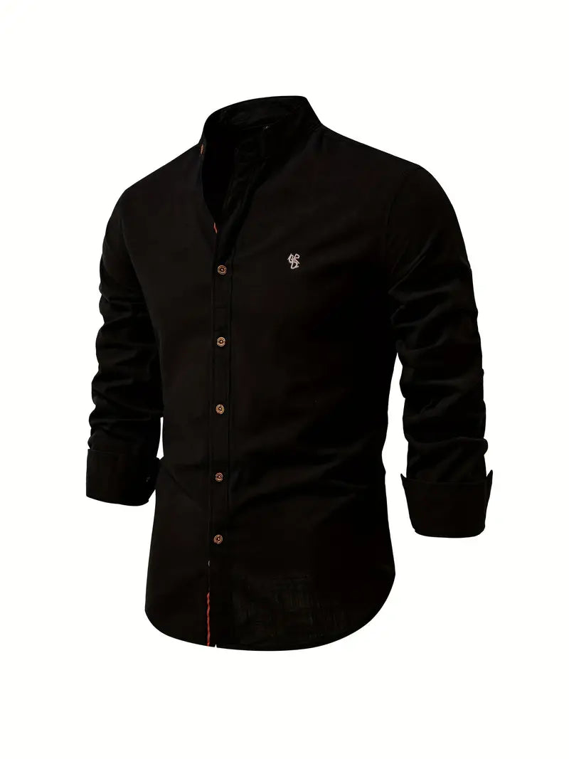 Benzore | Stylish Long Sleeve Men's Shirt with Button Design