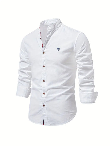 Benzore | Stylish Long Sleeve Men's Shirt with Button Design