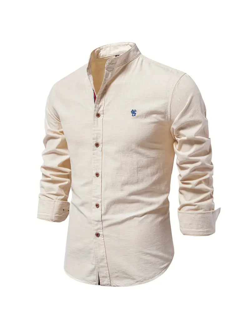 Benzore | Stylish Long Sleeve Men's Shirt with Button Design