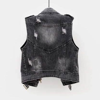 Bernard denim vest for women