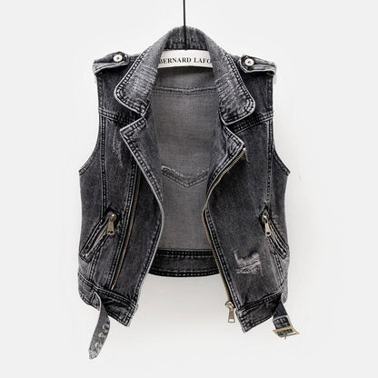 Bernard denim vest for women