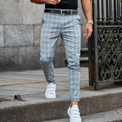 Luned | Stylish Plaid Pants for Men