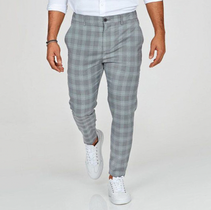 Luned | Stylish Plaid Pants for Men