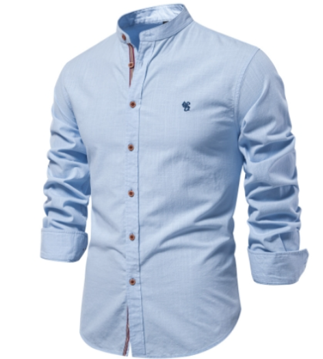 Benzore | Stylish Long Sleeve Men's Shirt with Button Design