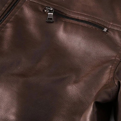 Calho | Premium leather jacket with hood