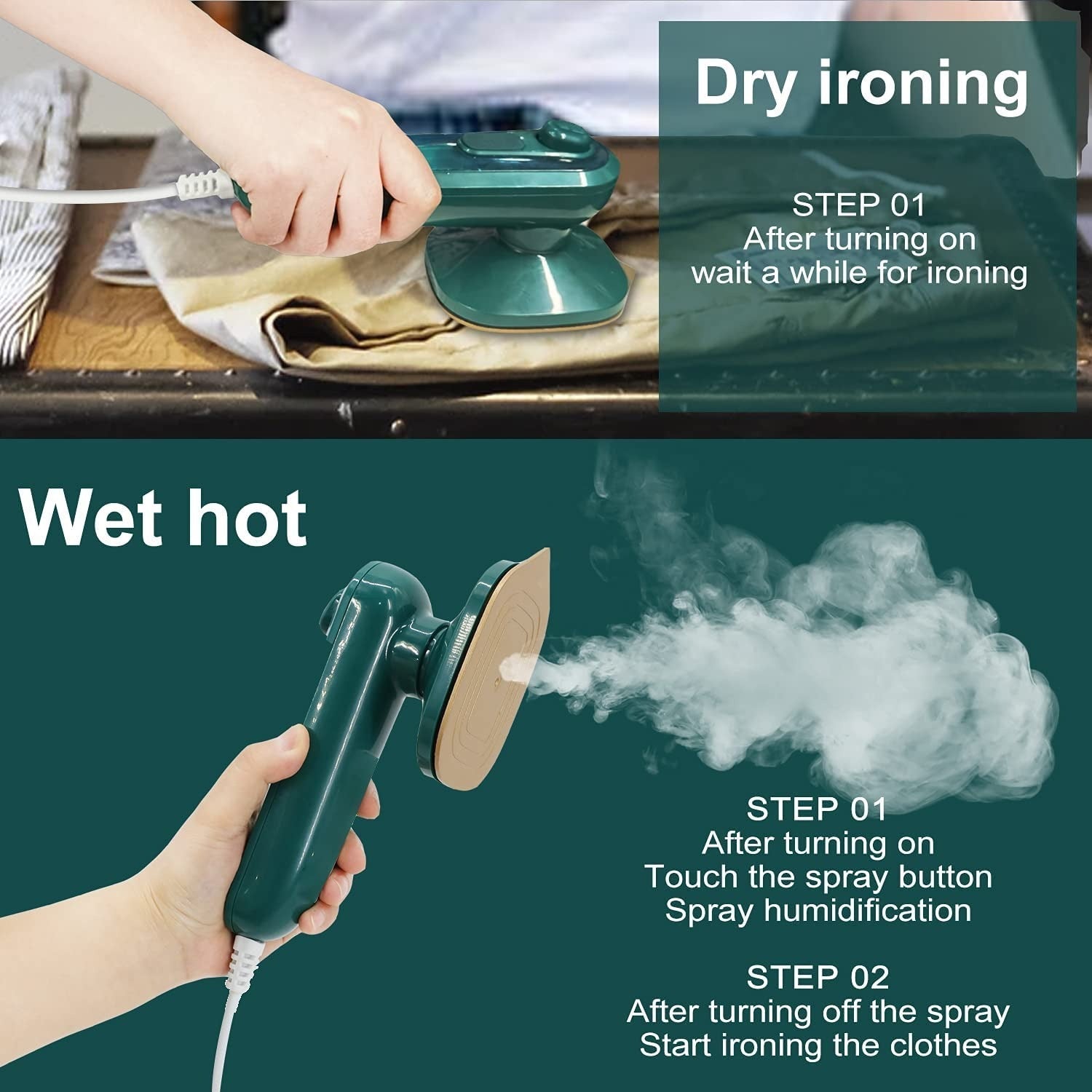 The Celly Portable Handheld Steam Iron