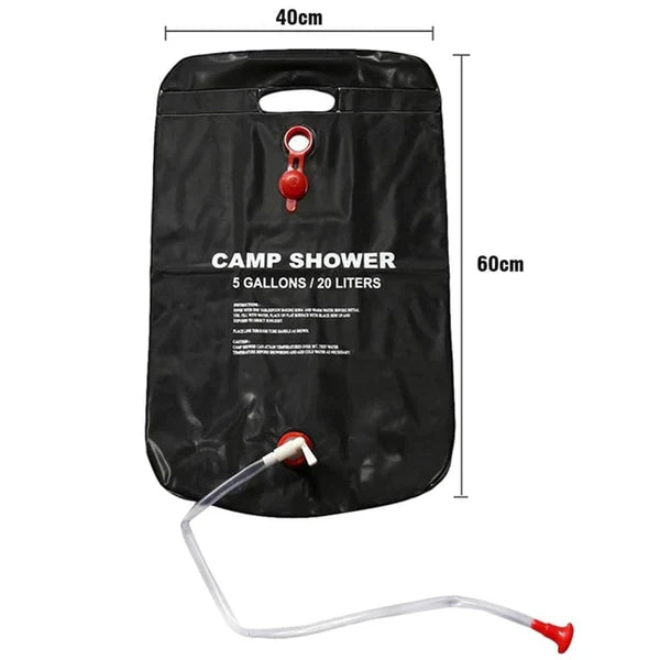 Chappy 20L solar-heated portable camping shower bags