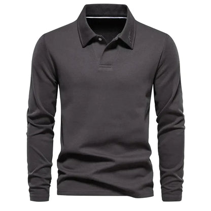 Kastez | Classic Long Sleeve Polo Shirt For Men