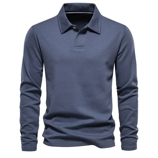 Kastez | Classic Long Sleeve Polo Shirt For Men