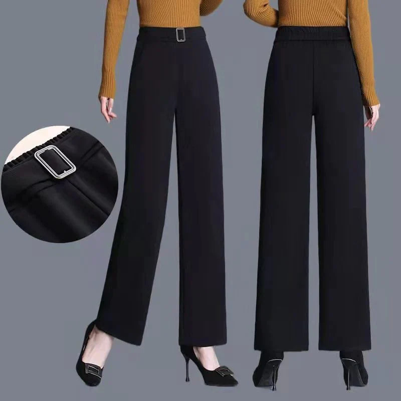 Denise Slim-Fit Wide Leg Pants