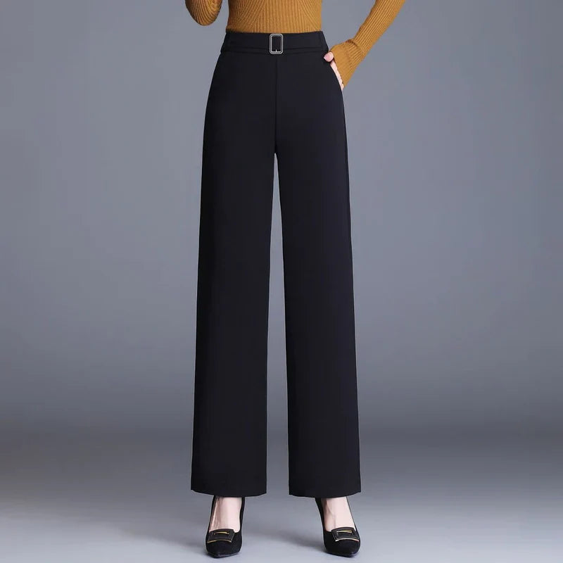 Denise Slim-Fit Wide Leg Pants