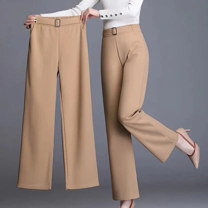 Denise Slim-Fit Wide Leg Pants