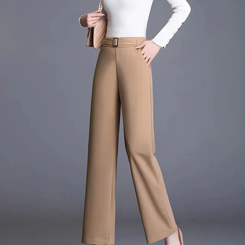 Denise Slim-Fit Wide Leg Pants